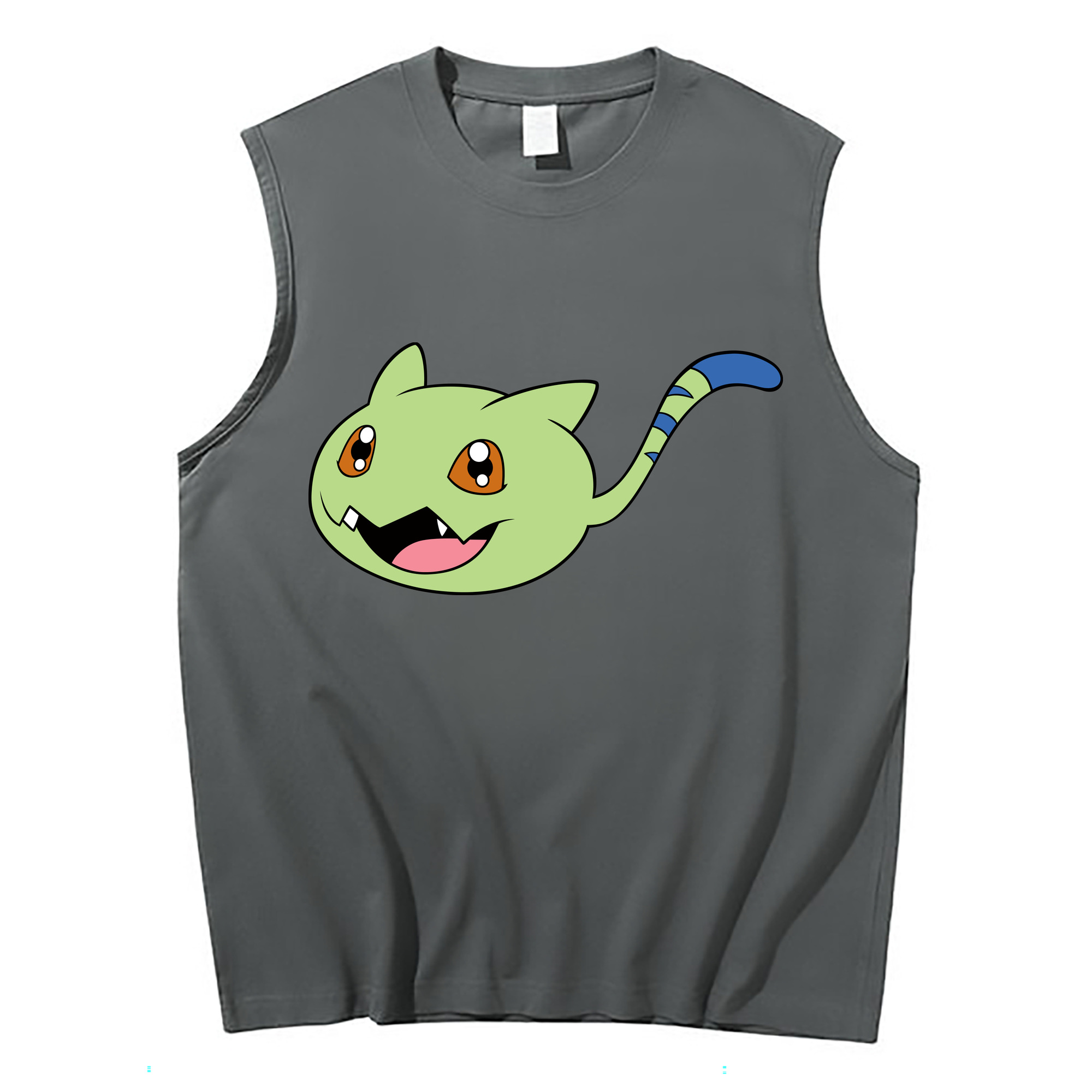 （画像用） Digimon デジタルモンスター/デジモン コットン100％タンクトップ（フロントプリント）
